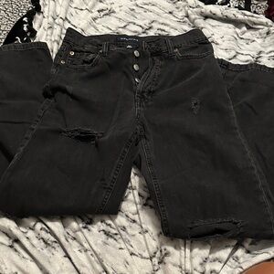 Aeropostale Black Straight Leg Jeans